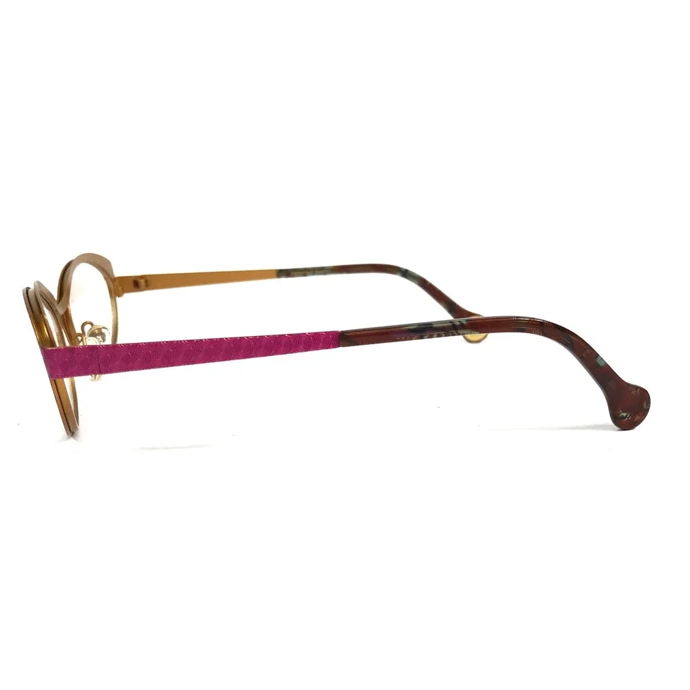 BOZ Eyeglasses Frames VISTA 8050 Pink Gold Cat Eye Full Rim 52-17-140